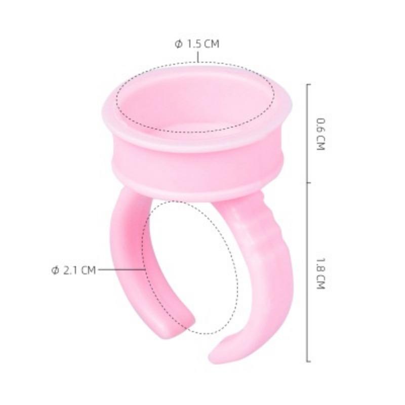 100 шт. одноразовые колпачки для чернил для татуировки, розовое кольцо для татуировки, чашка с чернилами для игл для татуировки, аксессуары для макияжа, инструменты для татуировки