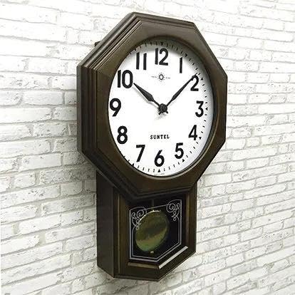 Современные антикварные маятниковые часы Santell японского производства (Восьмиугольный с арабской вязью) QL722A-DBK