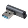Прямоугольный USB C на USB Адаптер 90 Градусов USB-C на USB 3.0 Конвертер Разъем для Ноутбука 10 Гбит/с Синхронизация Данных