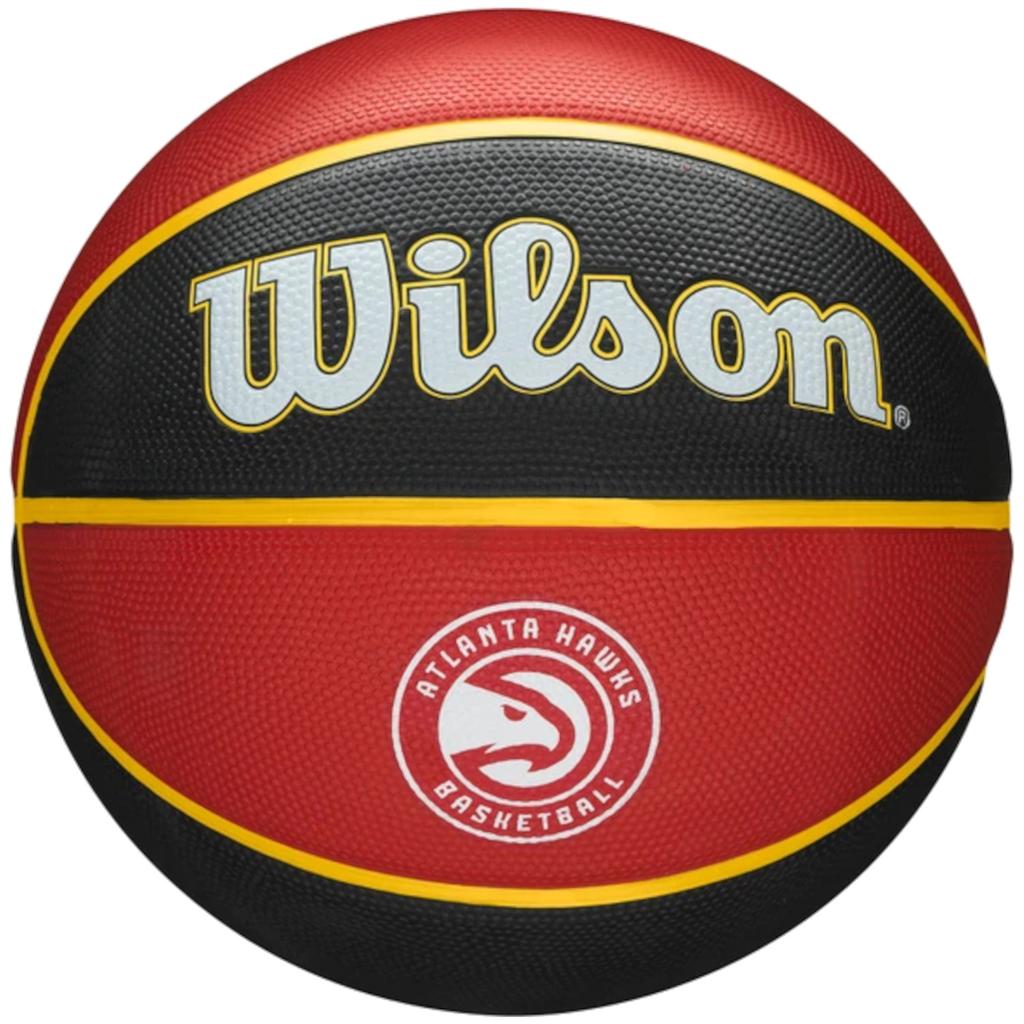 Wilson Мяч баскетбольный унисекс красного цвета команды НБА Atlanta Hawks