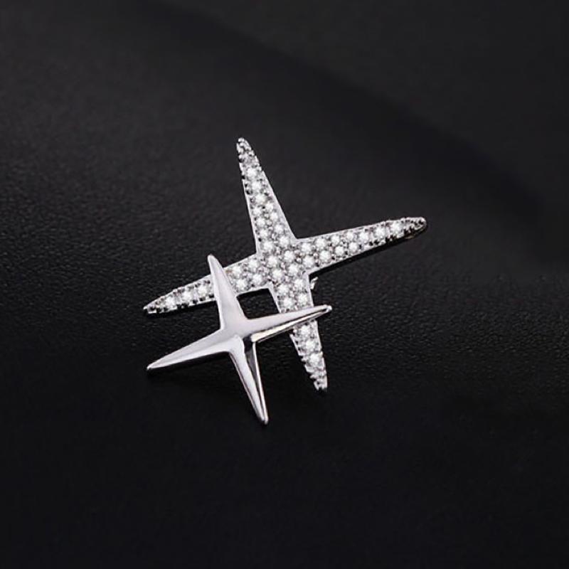 Классический дизайн, броши в форме звезды, булавки для женщин, изящные украшения, роскошные аксессуары для свадебной вечеринки и вечеринки для девочек, подарок