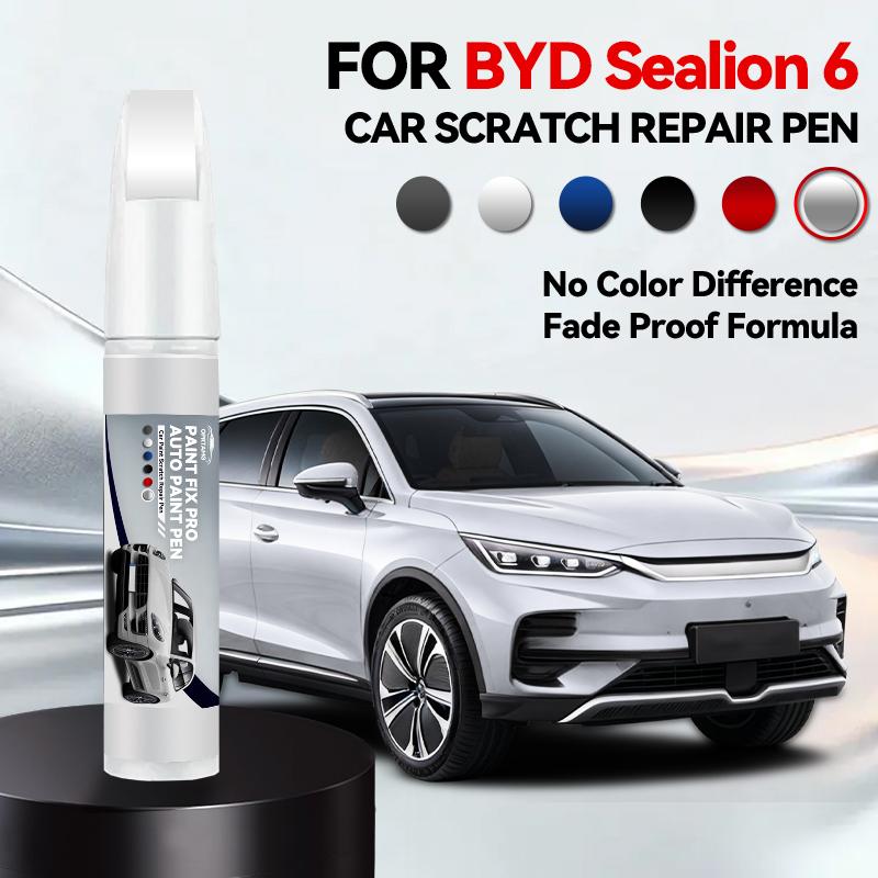 Ремонтный маркер для краски автомобиля для BYD Sealion 6 2023-2025, аксессуары для ремонта царапин краски, лазурно-синий, балтийский черный, бело-серый
