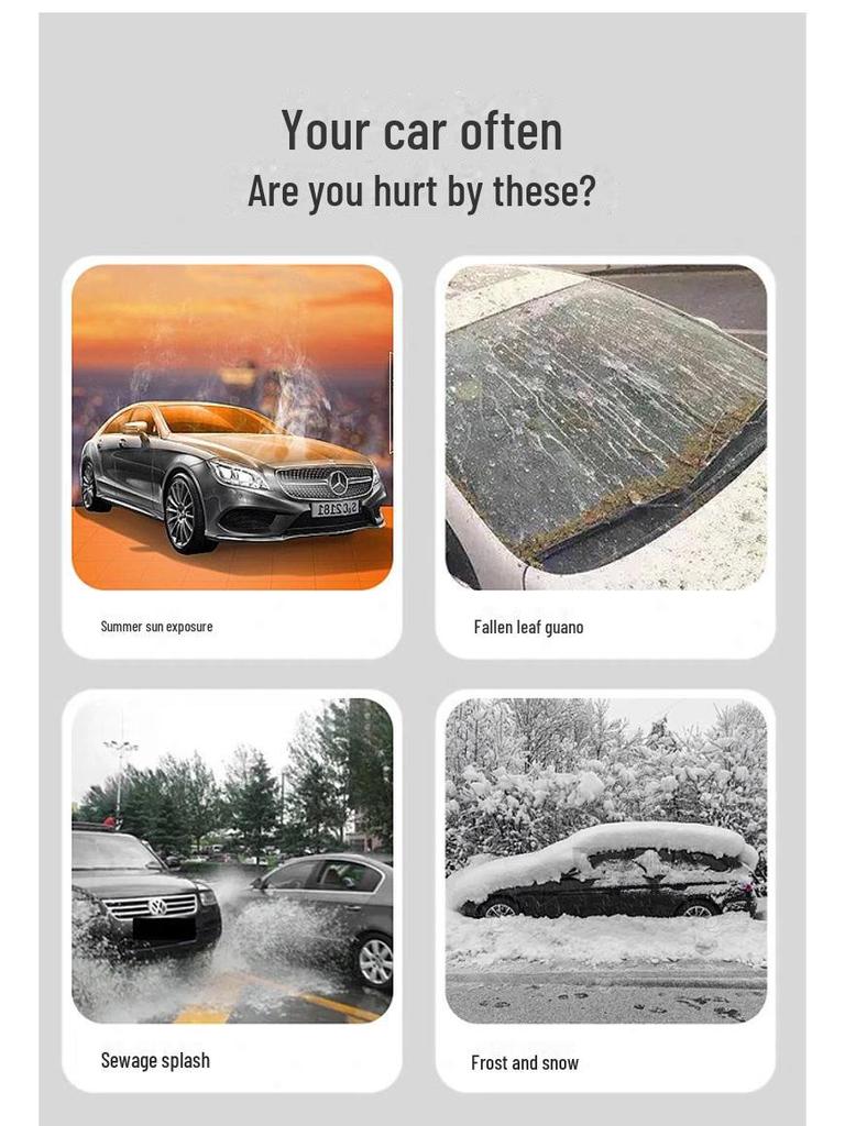 Автомобильная крышка: Мягкая алюминиевая пленка с полным покрытием, защита от пыли и солнца, теплоизоляция, черный/серебристый, солнцезащитный козырек