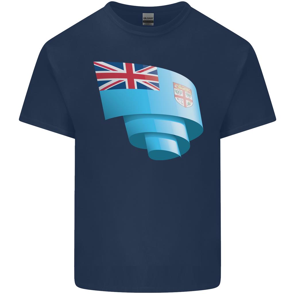 Curled Fiji Flag Fijian Day Football Unisexs Light Cotton TShirt
