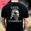 Футболка унисекс American Beard Warrior Tactical Skull Til Valhalla, хлопковая футболка с коротким рукавом и круглым вырезом, повседневный мужской топ