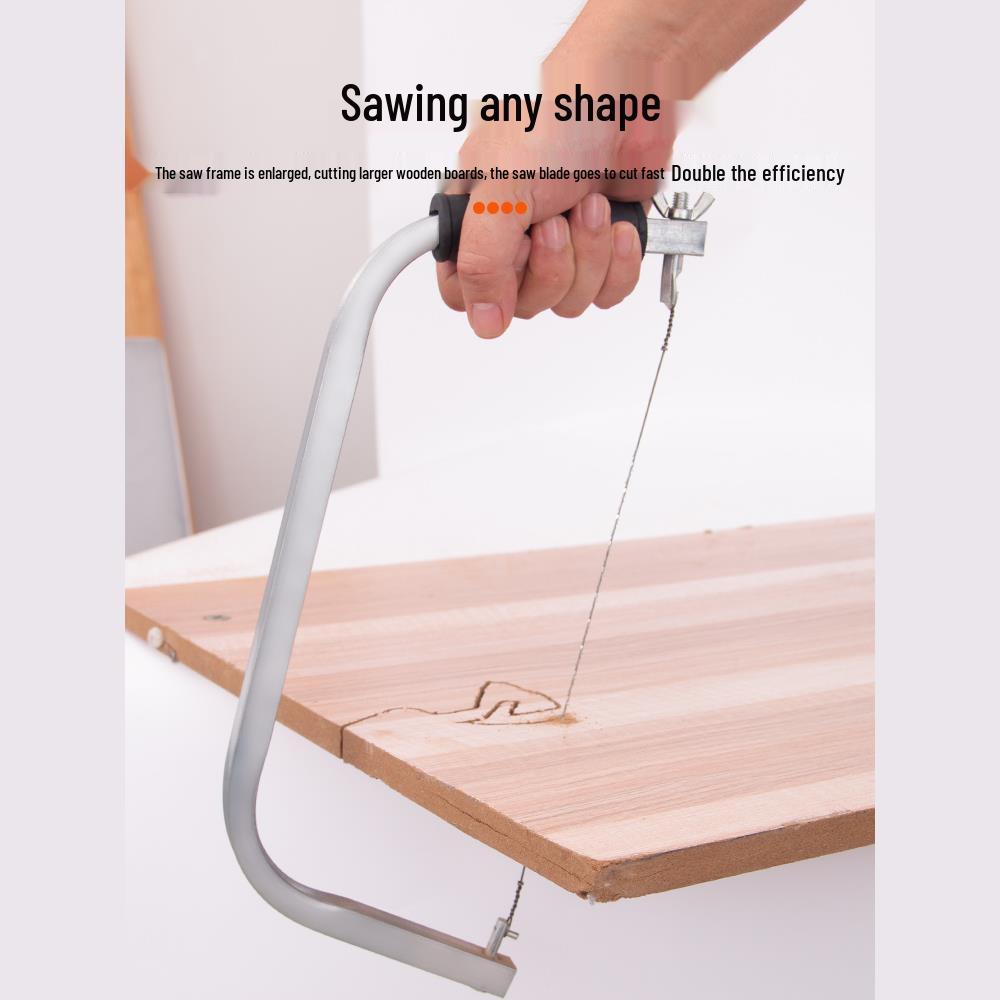 Multi-Function Handheld Pull Saw: Flower, Fret, Wire, and Jigsaw for Woodworking & Household Use