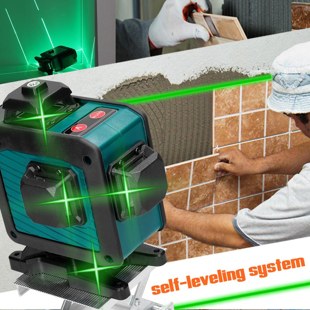 Multifunctional 16 Lines Laser Level 3 Degrees  Selfleveling Function Leveling Tool Omnidirectional Ground