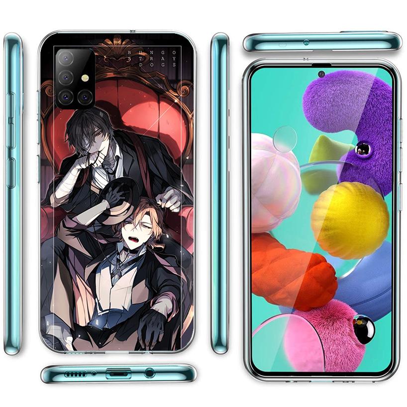 Чехол для телефона Bungo Stray Dogs Double Black Cover для Samsung Galaxy A12 A22 A32 A52 A72 A02S Чехол для телефона Note 20 Ultra 10 S10 Plus