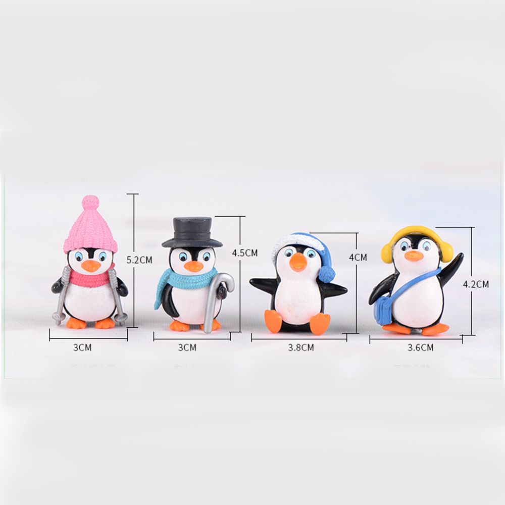 Supplies Cake Decoration Penguin Figures Collection Penguin Cake Topper Penguin Characters Toys