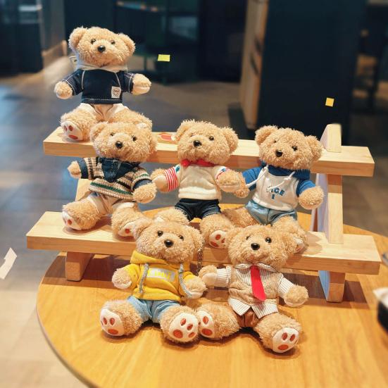 6-дюймовый плюшевый медведь-брелок, мультяшный медведь, подвеска для сумки, милый брелок с мягкой игрушкой для рюкзака, сумочки, ключей, подвесные аксессуары