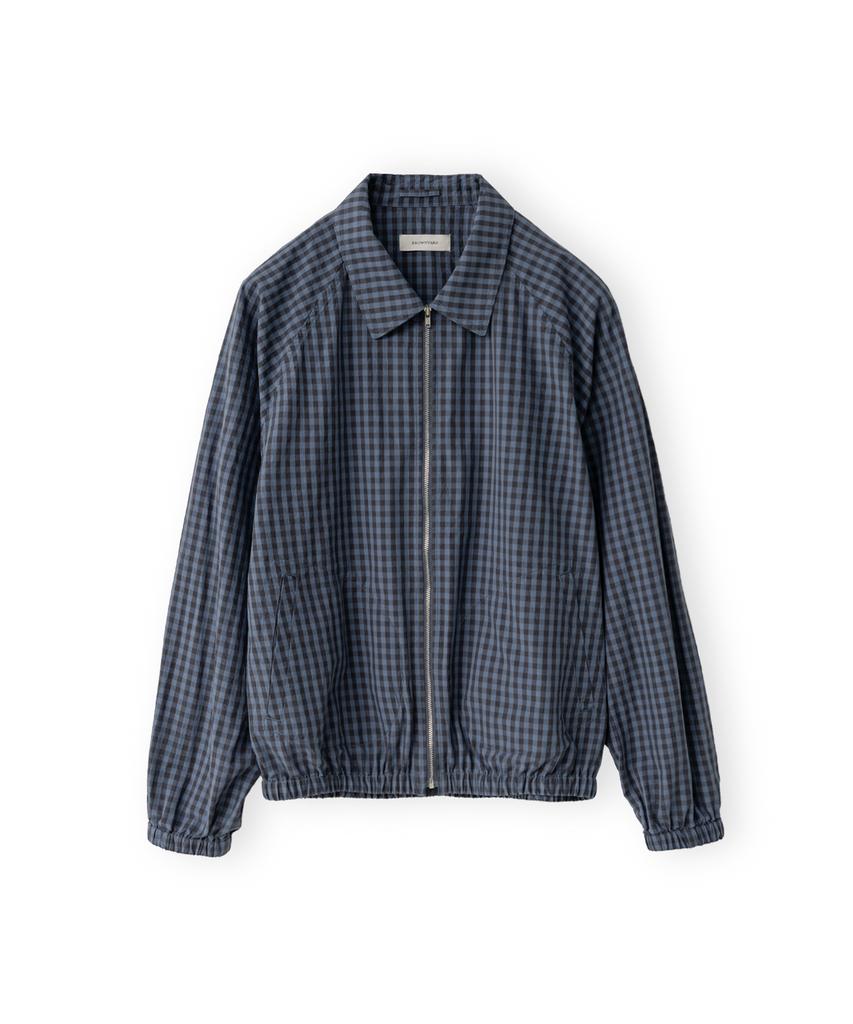 Brownyard Check Blouson, Blue