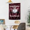 Rb Leipzig Custom Your Name Wall Decor Tapestry Art For Pet Memorial Birthdaywedding Party Backdrop Family Gift
