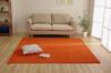IKEHIKO Moderno Rug, Washable, Water-Repellent, Orange, Approx. 200 X 300cm, Solid Chenille, Simple, Non-Slip, #1292340206602