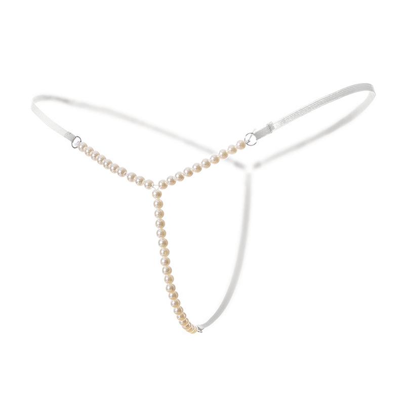 Жемчужный Массаж Женские Трусики Бисероплетение Стринги Бикини Микро Тонг Нижнее Белье