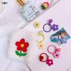 Small Candy Flower Keychain For Women Girl Bell Key Ring Car Key Chain Bag Charms Pendant Party Jewelry