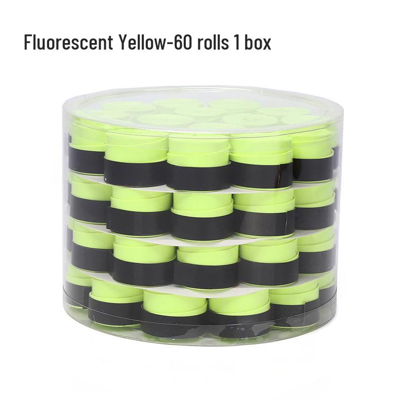 Elastic Perforated PU Leather Overgrip for Badminton, Tennis & Table Tennis Rackets, Fishing Rods with Ribbed Sweatband