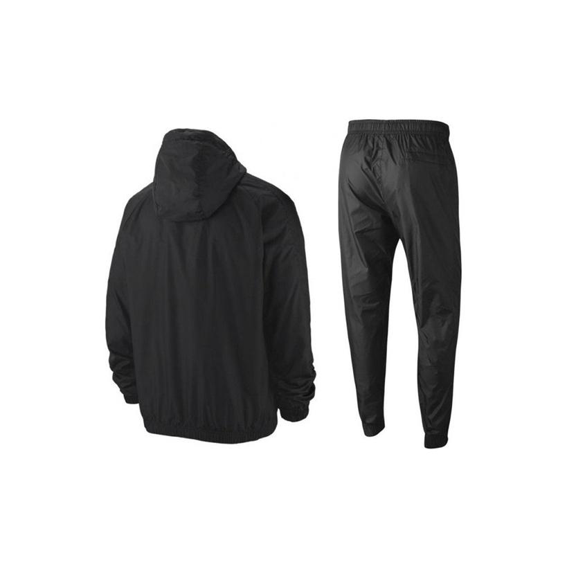 Nike Вышитый логотип, однотонный спортивный комплект, мужская спортивная одежда, черный цвет BV3025-010