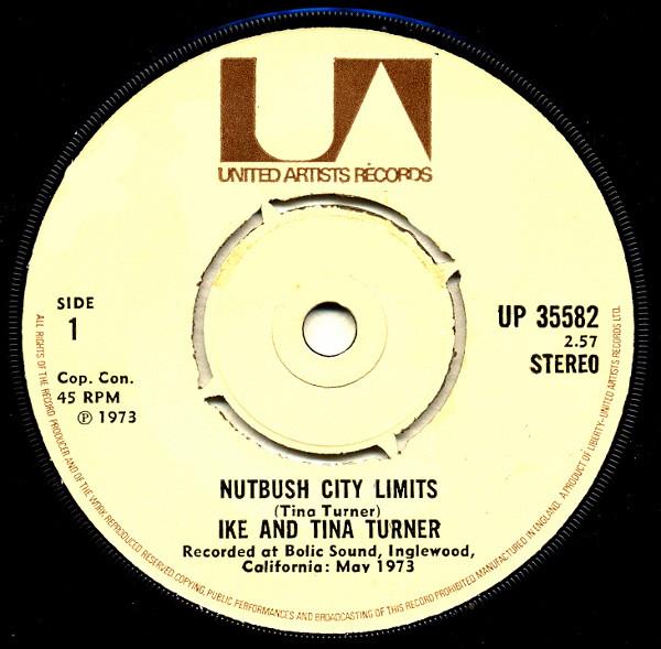 7inch Record IKE & TINA TURNER - Nutbush City Limits UP35582 United Artists  1973 UK Soul/Funk Used