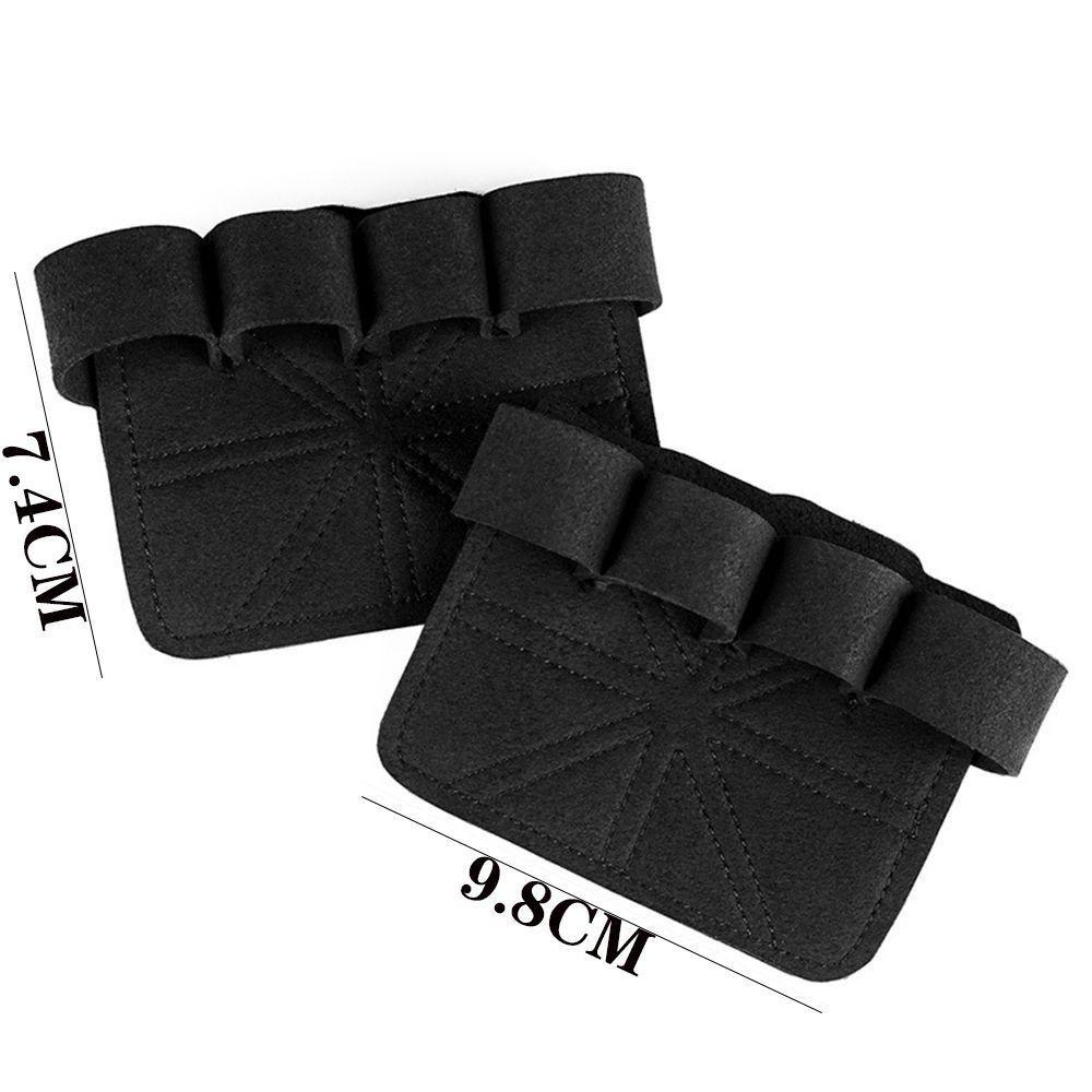 Leather Weight Lifting Training Gloves Anti-Skid Fitness Hand Gloves for 1Pair Pull-Ups Training