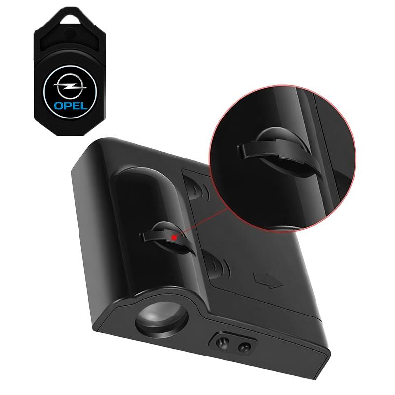 2pcs New model car door projector welcome light car logo light For Opel Adam Ampera Corsa Insignia Karl Rocks-e Astra New Energy