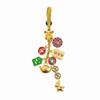 Retro Chinese Phone Chain Cute Fortune God Keyring Hand-woven Plutus Lucky Keychain  Decoration