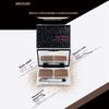 Макияж Натуральная двухцветная пудра для бровей Двухцветная градиентная пудра для бровей Тени для носа Пудра Легко окрашивается Водостойкая Не растекается