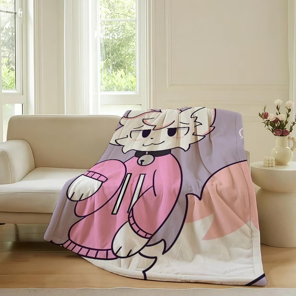 Плед Boykisser Cat Meme Теплый Мягкий Подходит для Спальни Дивана Кровати Гостиной Офиса Путешествий Кемпинга Подарки