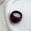 Dome Transparent Resin Ring Multicolour Irregular Ring Unique Acrylic Geometric Ring  Jewelry