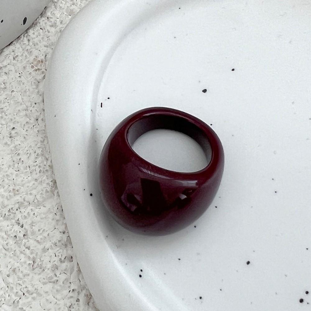 Dome Transparent Resin Ring Multicolour Irregular Ring Unique Acrylic Geometric Ring Jewelry