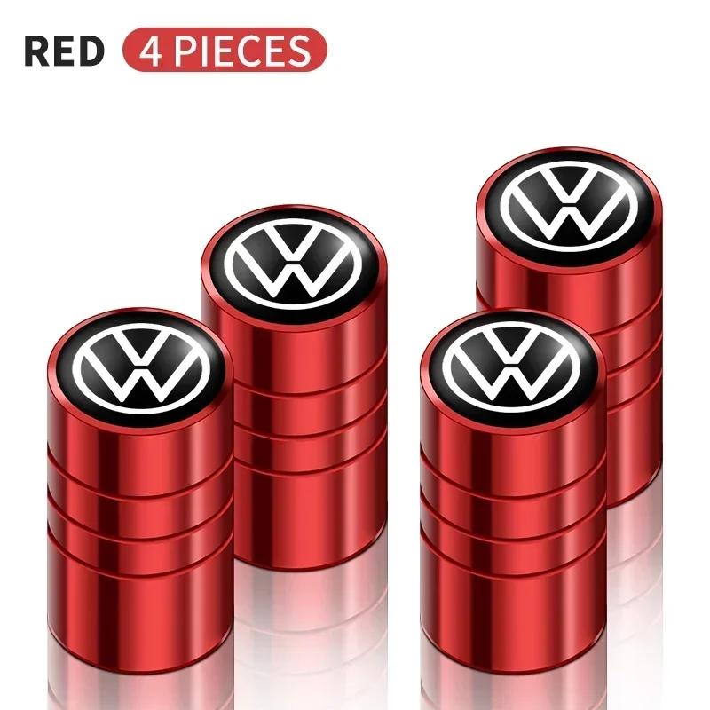 B5 Cars VW For Volkswagen 4Pcs Car Valve Caps Wheel Tires Air Tyre Stem Protective Cover For Volkswagen Golf Jetta Tiguan Touran