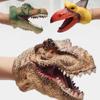 Crocodile Head Gloves Soft Rubber Hand Puppet Realistic Dinosaur Head Model Arm Size Head Puppets
