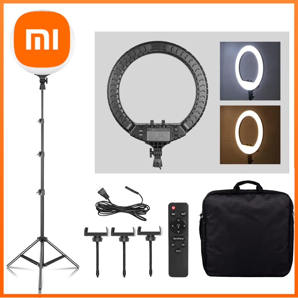Xiaomi SH 18 Inch Knob Ring Light LED Selfie Video Lamp With Tripod Stand Phone Clip For YouTube Live Lighting Photo Photography Studio