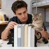 Книжные подставки Креативные металлические книжные подставки в кошачьей тематике Милая форма кошки Ограничитель Стенд для демонстрации книг для Домашней книжной полки Спальни