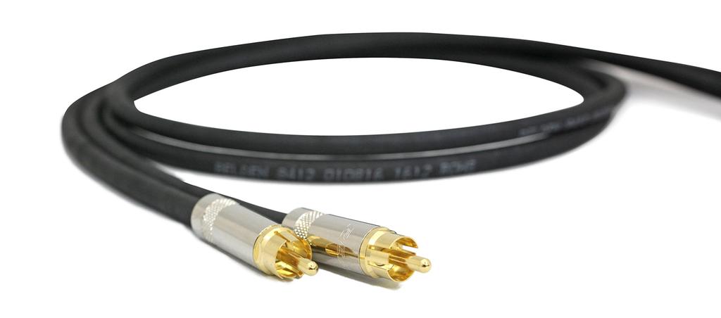 Профессиональный кабель BELDEN 8412 1м x комплект (черный) RCA-RCA [длина кабеля] 2-х частей