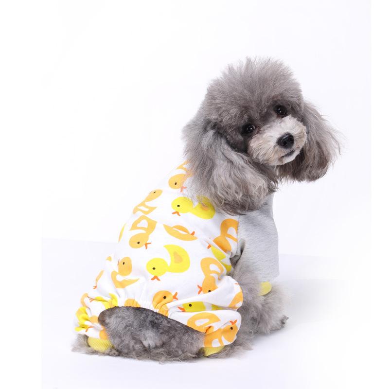 Pet Supplies Dog Four-legged Clothes Autumn and Winter Casual Comfortable and Breathable Home Pet Cotton Clothes
