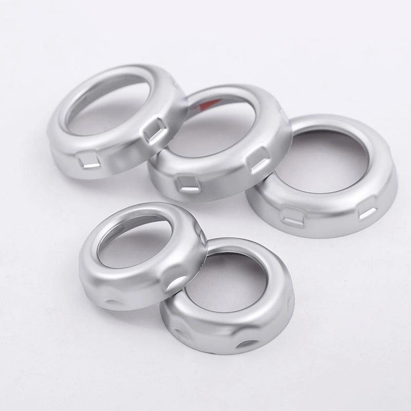 5pcs For Land Rover Discovery 4 LR4 Range Rover Sport ABS Chrome Volume Air Conditioning Knob Cover Trim Accessorie