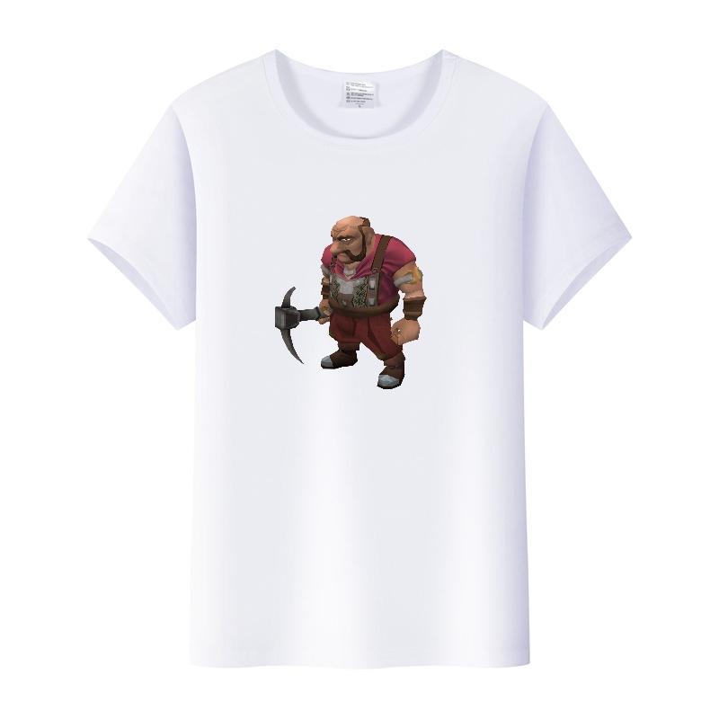Fashion Unisex Cartoon Tees Seven Dwarfs Shirt Summer Tops Aesthetic White T-Shirts 2000s Clothes Y2k Goth Blouse