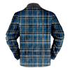 Men's Plaid Print Fleece Thickened Coat Jacket Men's Casual Fashion Warm Coat
