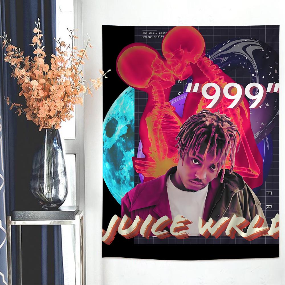 RAP WRLD Сок Аниме Хиппи Гобелен Особенности: атмосфера аниме-художника, подходит для гостиной, домашней комнаты, общежития, идеален для подвешивания на стену