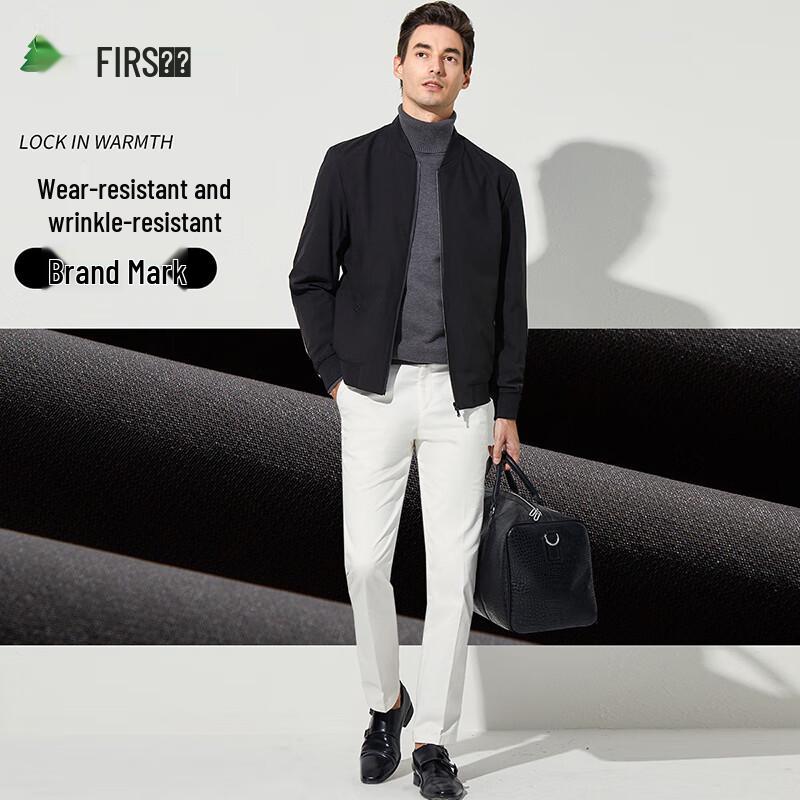 Мужская куртка в стиле business casual с бейсбольным воротником