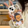Cartoon The Boondocks Phone Case For IPhone 16 15 14 13 12 11 Pro Max Plus Leather Cover