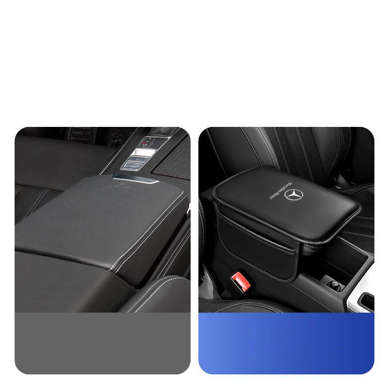 CDP1 2025 Hot Car Armrest Box Pad Leather Auto Armrest Mat Car Accessories for Mercedes Benz B/C/E/S Class A Class C200L GLC GLK New
