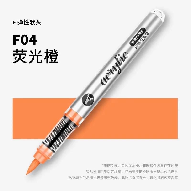 GRASP 120/1 Цвета Акриловые Маркеры Кисти-Ручки для Ткани Рок-Живописи Перо Камень Керамика Холст DIY Канцелярские Товары Художественные Принадлежности