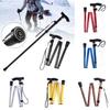 Walking Stick Telescopic Baton Hiking Camping Trekking Poles Aluminum Alloy Metal Folding Cane Crutches Pole For Elderly People