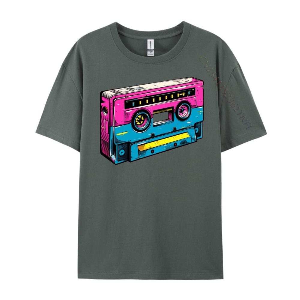 Oldschool Music Cassette Oldschool Unisex T Shirts High Quality Mens T Shirt Graphic Cotton Funny Camiseta