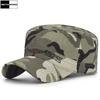 Шляпа с плоским верхом, камуфляжная хлопковая кепка, мужские бейсболки, уличная шляпа Snapback