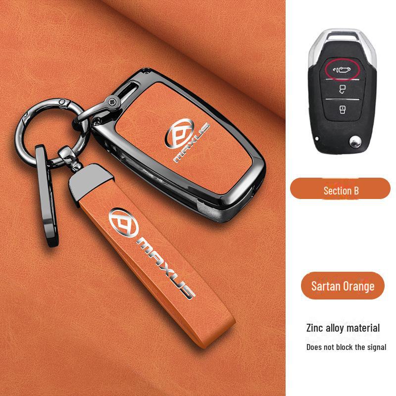 Чехол для женского ключа SAIC Maxus D90 для автомобиля Maxus G50 2019, высококачественный металлический корпус с пряжкой.