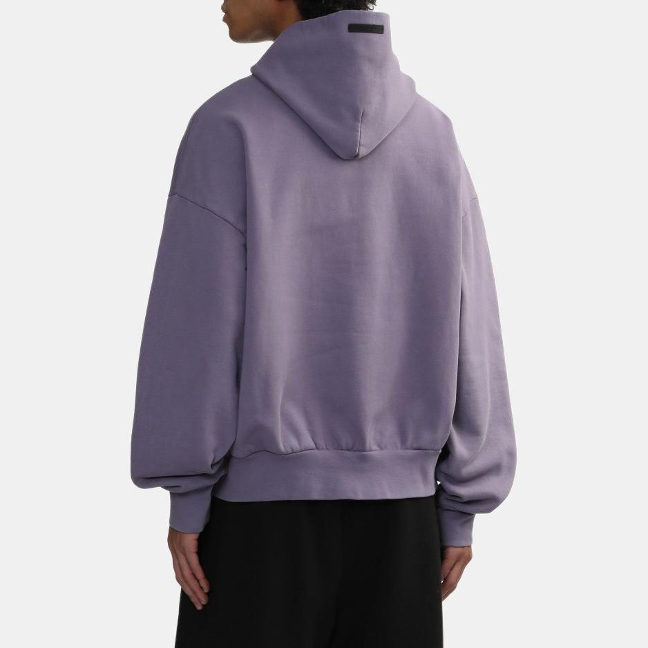 Fear of God Essentials Толстовка с капюшоном из тяжелого флиса, винтажная, усаженная, лавандовая, мужская, топы, фиолетовая 192BT246217F
