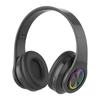 Светящиеся беспроводные Bluetooth-наушники с усиленными басами для спорта и игр