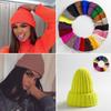 Hat Female Unisex Cotton Blends Solid Warm Soft HIP HOP Knitted Hats Men /Women Winter Caps